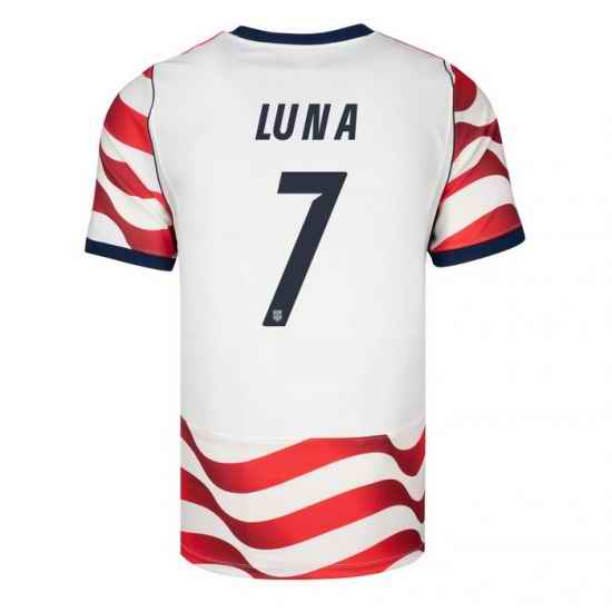 USA 2026 FIFA World Cup Soccer White Jersey Set ( Have Shorts ) Diego Luna #7